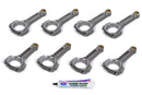 OLIVER RODS SBC 4340 I-Beam Rod Set 6.125 2.100 Pin Dia. C6125STSW8