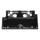 OMIX-ADA License Plate Bracket B lack; 87-95 Jeep Wrangle 11233.01