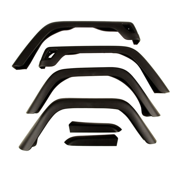 OMIX-ADA 7 Inch Fender Flare Kit Including Hardware; 97- 11608.01