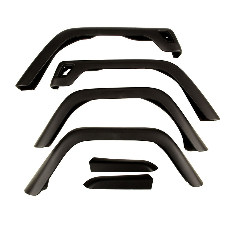 OMIX-ADA 7 Inch Fender Flare Kit Including Hardware; 97- 11608.01