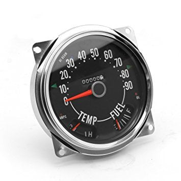 OMIX-ADA Speedometer Cluster Asse mbly 0-90 MPH; 55-75 Je 17206.04