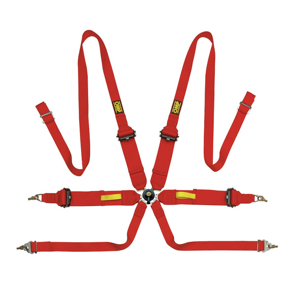 OMP RACING, INC. Safety Harness Tecnica Red FIA 8853-2016 DA0-0203-A02-061