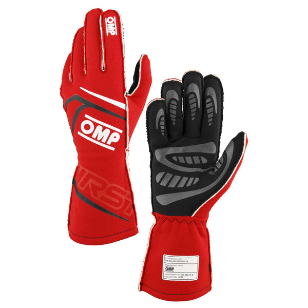 OMP RACING, INC. FIRST GLOVES FIA 8856-20 18 MY2025 RED SZ. XL IB0-0776-B01-061-XL