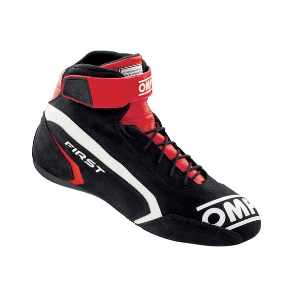 OMP RACING, INC. FIRST SHOES my2021 RED/B LACK TG. 41 FIA 8856-201 IC0-0824-A01-073-41