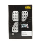 OMP RACING, INC. 3 Pedal Set Sandblasted Aluminum OA0-1000-003