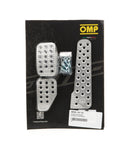 OMP RACING, INC. 3 Pedal Set Sandblasted Aluminum w/ Long Gas Ped OA0-1010-003