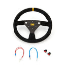 OMP RACING, INC. 320 SP Steering Wheel Black Grip Silver Center OD0-2042-A01-071