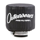 OUTERWEARS Pre-Filter w/Top Black 4.5in Dia x 4in Tall 10-1001-01