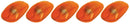 PACER PERFORMANCE Hi-Five Cab Roof Lights Amber 5 Light Kit 20-246