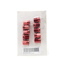 PEM Cover Nuts For QC Rear Short Red 10 Pack QCC0119SK-10