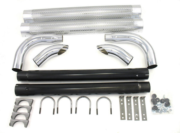 PATRIOT EXHAUST Chrome Side Pipes - 70in H1070