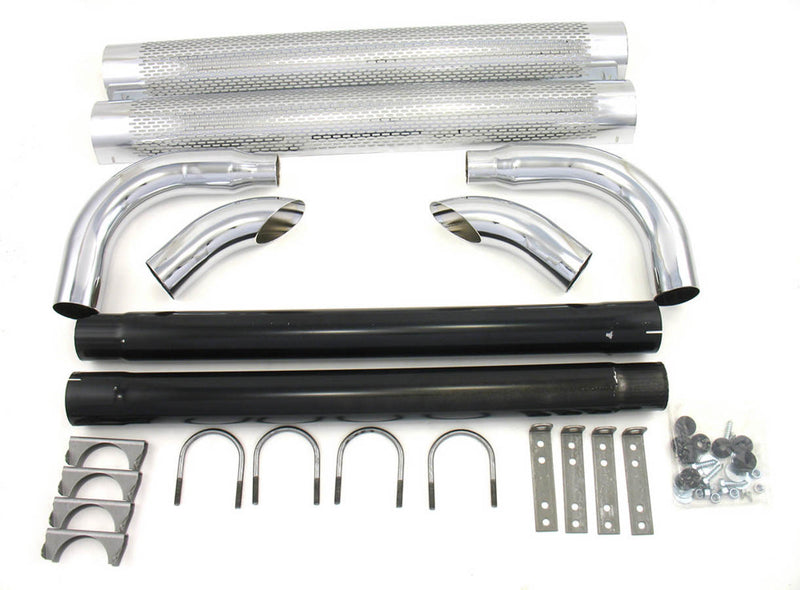 PATRIOT EXHAUST Chrome Side Pipes - 70in H1070
