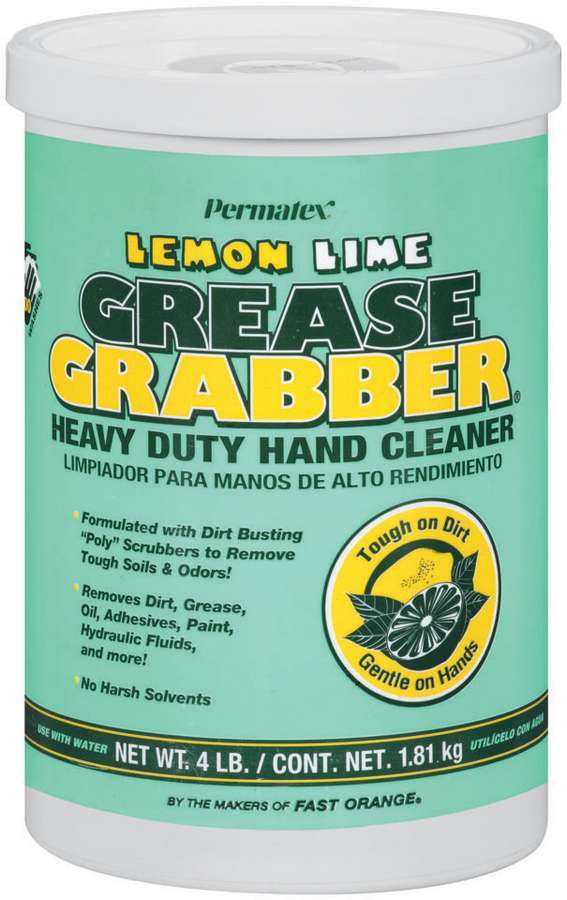 PERMATEX Grease Grabber Heavy Dut y Hand Cleaner 4lb Tub 13106