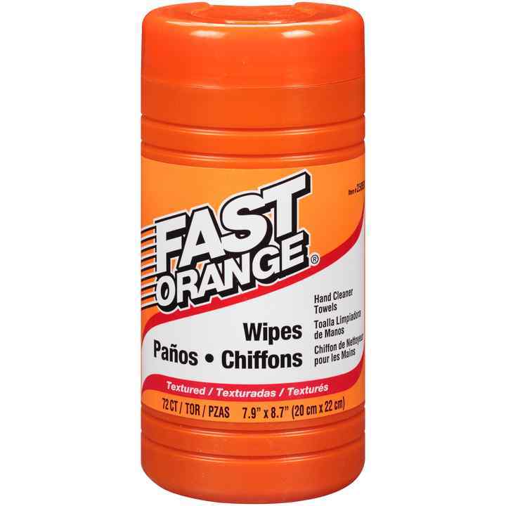 PERMATEX Fast Orange 72Ct Wipes Tub 25051