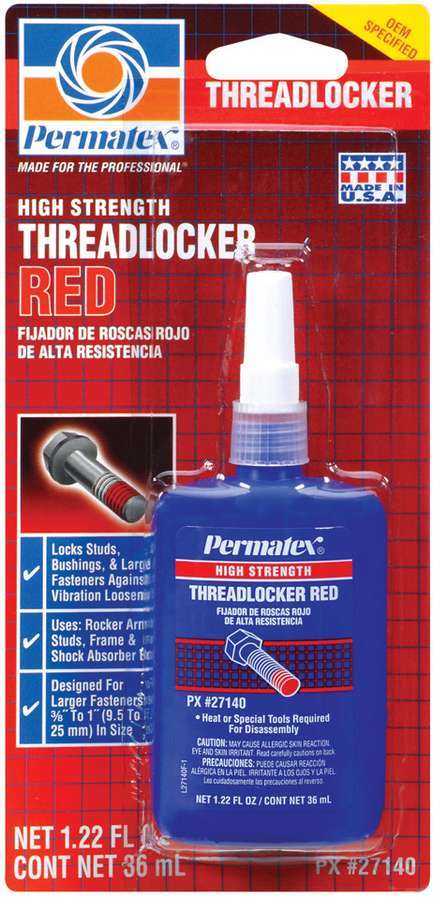 PERMATEX Red Threadlocker 36ml Bottle 27140