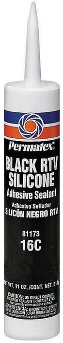 PERMATEX 11 Oz Black Silicone 81173