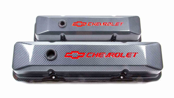 PROFORM SBC Carbon Style Diecast V/C's Recessed 141-121