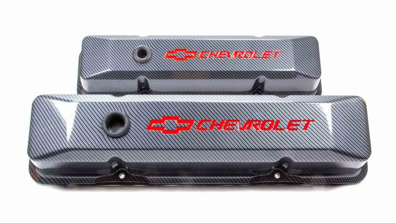 PROFORM SBC Carbon Style Diecast V/C's Recessed 141-121