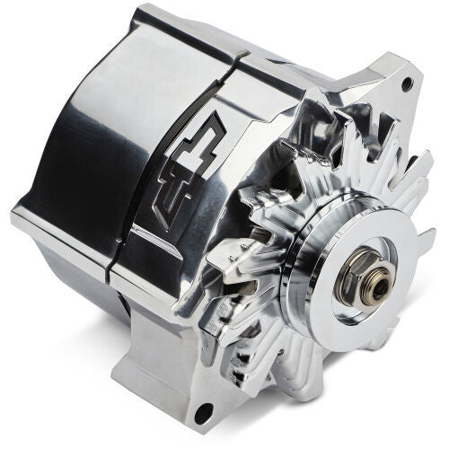 PROFORM Alternator Recessed Red Bowtie Emblem Polished 141-156