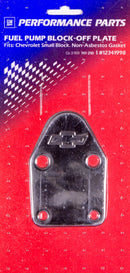PROFORM SBC Bowtie Fuel Pump Block Off Plate 141-210