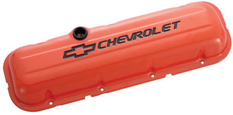 PROFORM BBC Valve Covers Stamped Chevrolet and Bowtie 141-789