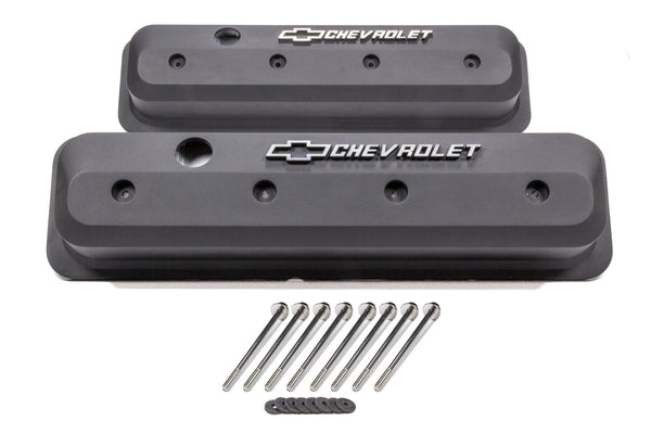 PROFORM SBC Valve Cover Slant Edge Black Crinkle 141-840