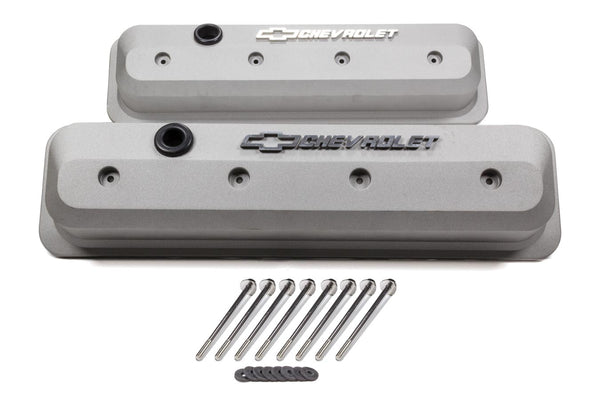 PROFORM SBC Valve Cover Slant Edge Gray Crinkle 141-842