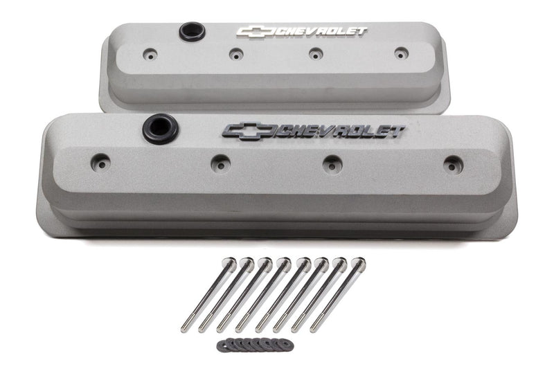 PROFORM SBC Valve Cover Slant Edge Gray Crinkle 141-842