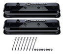 PROFORM SBC Valve Covers Slant Edge Liquid Black 141-847