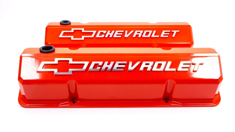 PROFORM SBC Slant Edge Chevy Orange V/C Tall Rec Logo 141-924
