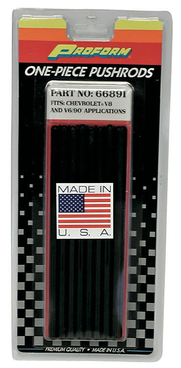 PROFORM SBC 5/16in Chrome Moly Pushrods - 7.800in Long 66891C