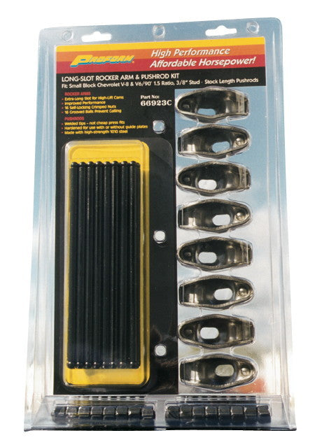 PROFORM SBC Rocker Arm/Pushrod Kit-1.5 Ratio-3/8in Stud 66923C