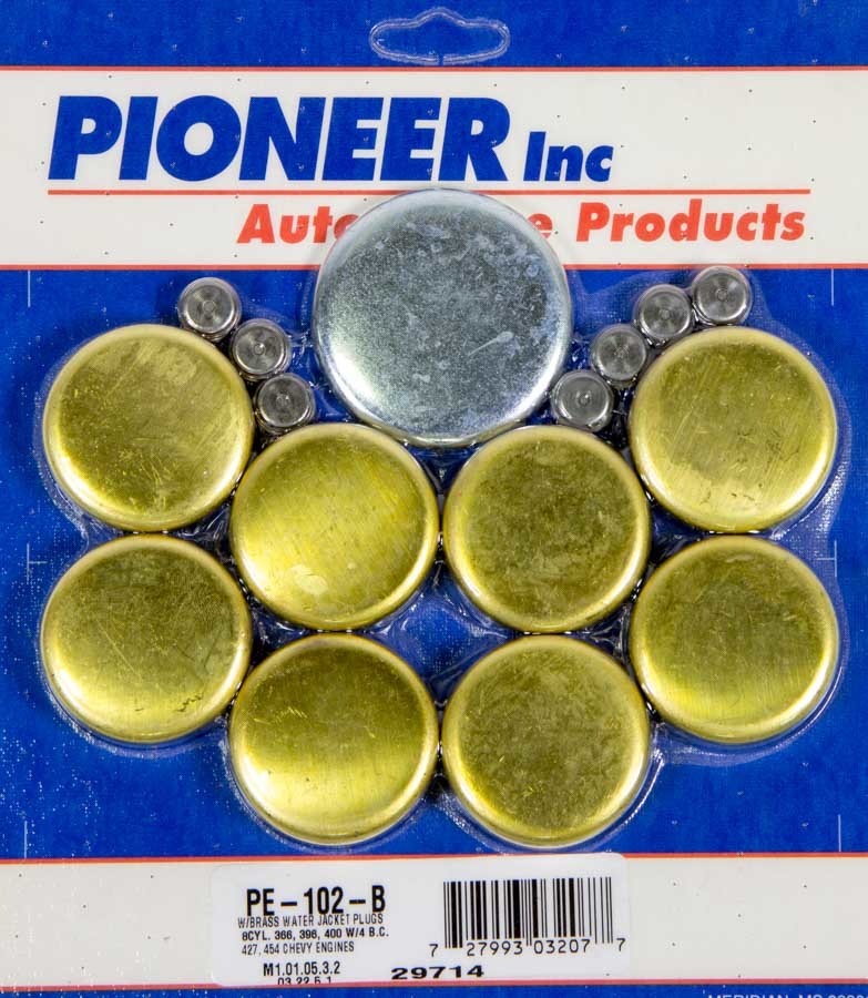 PIONEER 454 Chevy Freeze Plug Kit - Brass PE-102-B