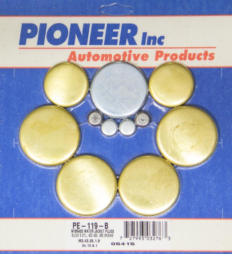 PIONEER Buick 400-455 Freeze Plug Kit - Brass PE-119-B