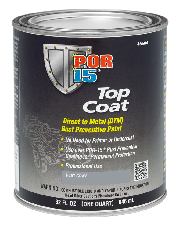 POR-15 Top Coat Primer Gray Quart 46604