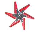 PERMA-COOL Flex Fan Aluminum 18in Black Center/Red Blades 83182