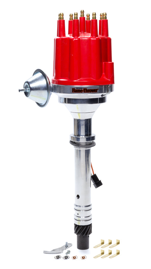 PERTRONIX IGNITION Billet Distributor Chevy V8 - Red Male Cap D300711