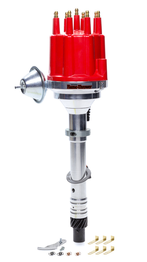 PERTRONIX IGNITION Billet Distributor Chevy V8 - Red Male Cap D305711