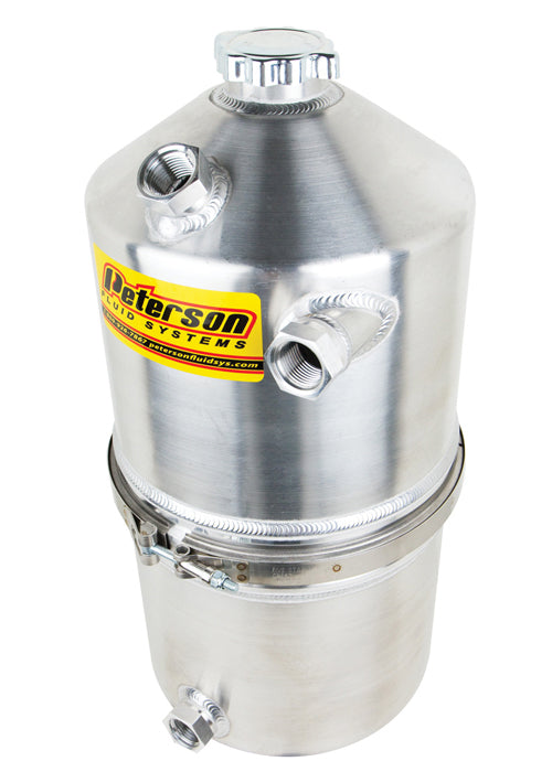 PETERSON FLUID Dry Sump Tank 5 Gal Single Scavenge 41487