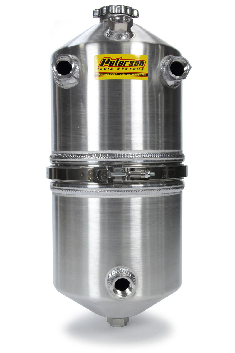 PETERSON FLUID Dry Sump Tank 5 Gal Dual Scavenge 41852