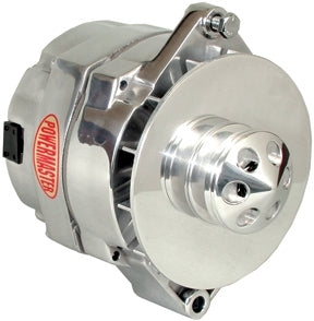 POWERMASTER Polished Delco 150amp Alternator 1 Wire 67294