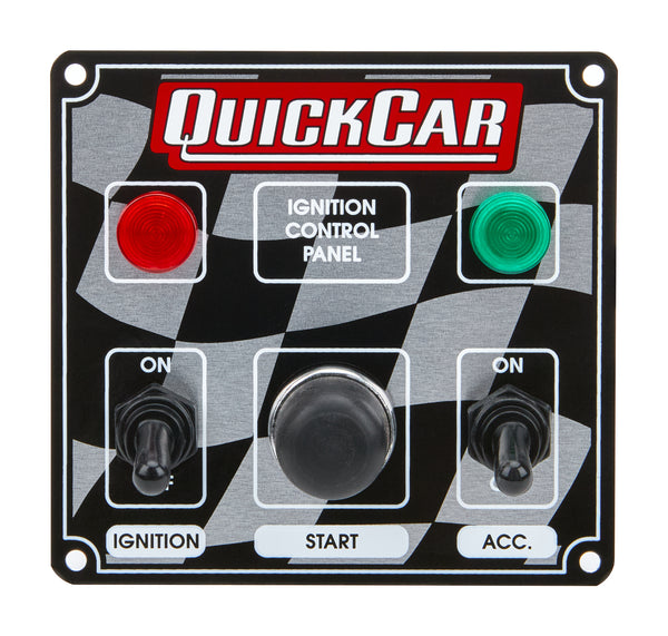 QUICKCAR RACING PRODUCTS Ignition Panel 2 Switch w/Lights 50-022