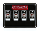 QUICKCAR RACING PRODUCTS Accessory Panel 4 Switch Weatherproof 50-719