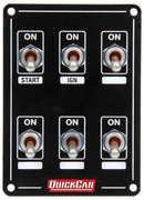 QUICKCAR RACING PRODUCTS Ignition Panel Extreme 6 Switch Single Ignition 50-7631
