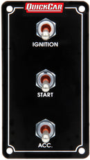 QUICKCAR RACING PRODUCTS Ign. Panel Extreme Vert. 3 Switch Pigtail End 50-790
