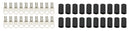 QUICKCAR RACING PRODUCTS Ring Terminals 1/2in 6 Ga w/Heat Shrink 20pk 57-583-20