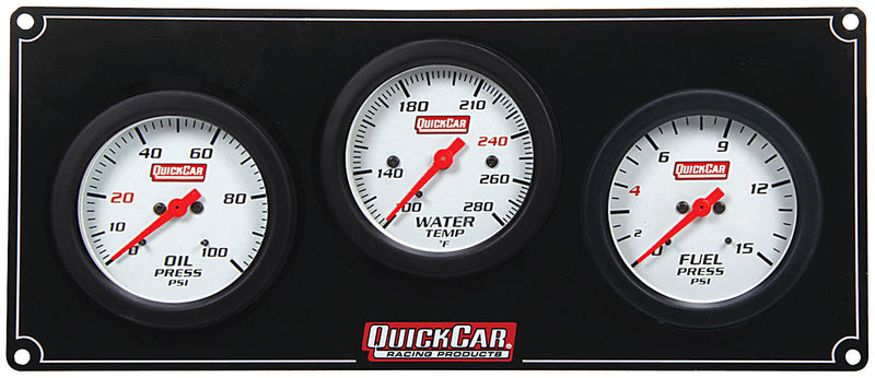 QUICKCAR RACING PRODUCTS 3 Gauge Extreme Panel OP/WT/FP 61-7012