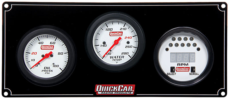 QUICKCAR RACING PRODUCTS Extreme 2-1 w/Tach OP/WT 61-7031