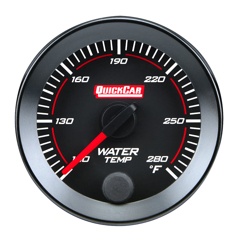 QUICKCAR RACING PRODUCTS RedLine Gauge 2-1/16in Water Temp 100-280F 65-006