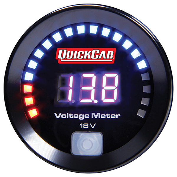 QUICKCAR RACING PRODUCTS Digital Volt Gauge 8-18 67-007